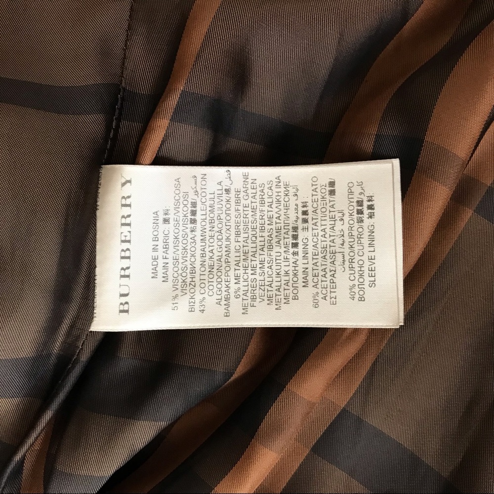 💥sold 💥BURBERRY Iridescent Trench Coat - (size US6) - Picture 14 of 17